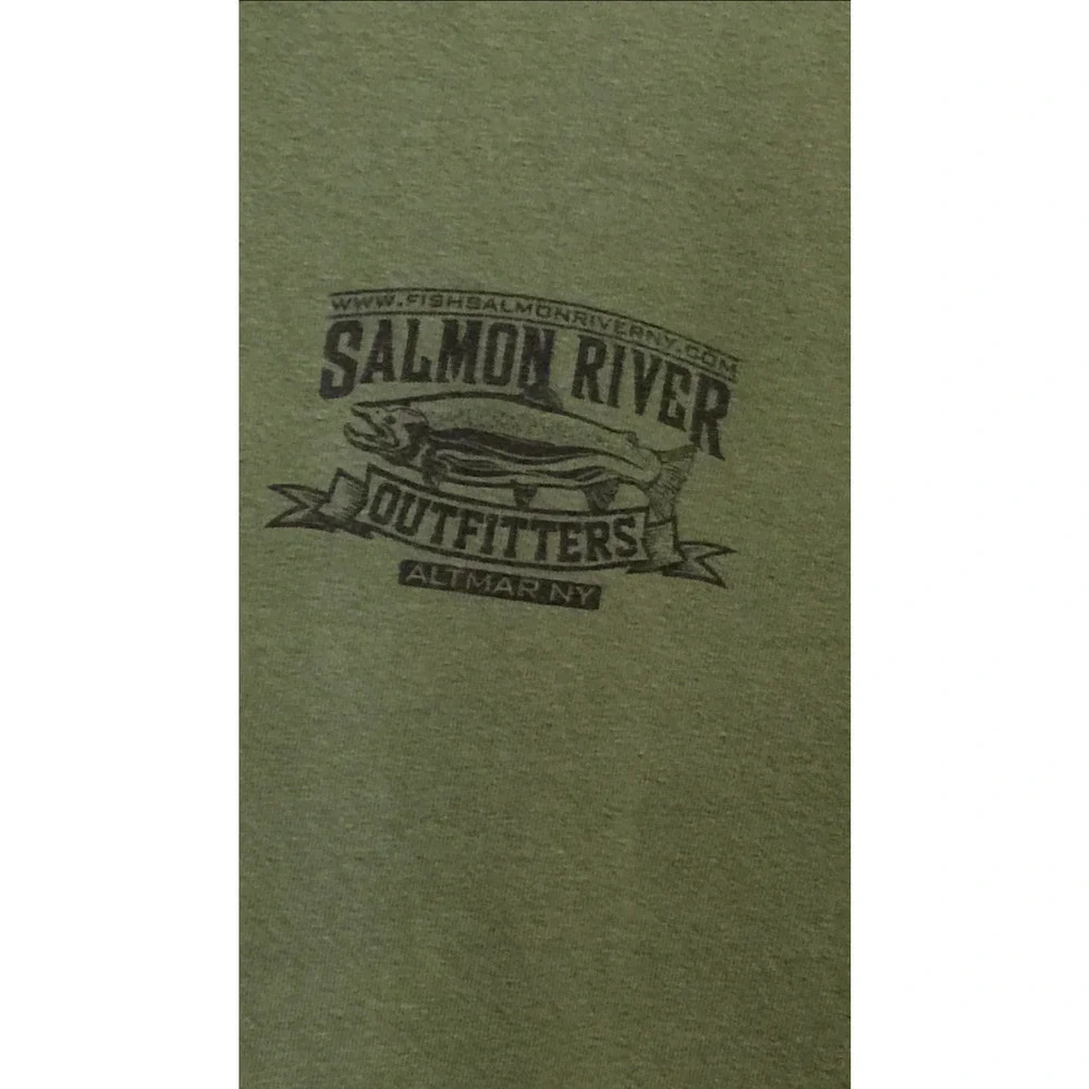 Salmon River men's graphic fishing Tee - Picture 3 of 6